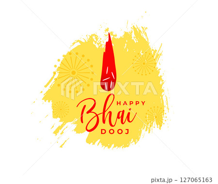 happy bhaiya duj pooja event background in watercolor style 127065163