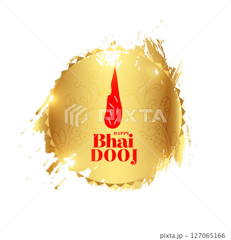grungy style bhai dooj greeting card symbol of brother sister love 127065166