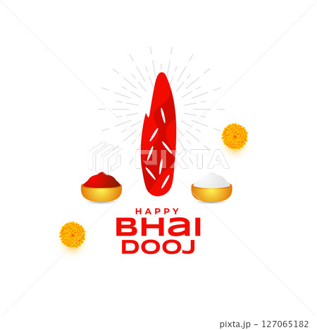 happy bhai dooj festive card for siblings bond and relationship 127065182