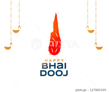 hindu festival bhai dooj puja celebration background with lantern design hindu festival bhai dooj puja celebration background with lantern design 127065205