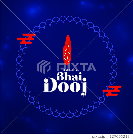 happy bhai dooj cultural occassion card for brother sister connection 127065212