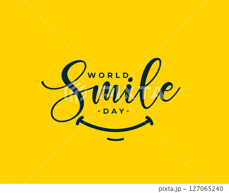 world smile day concept background for smiling and cheerful faces 127065240