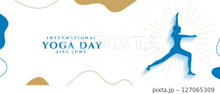 modern international yoga day event poster for healthy and balance life 127065309