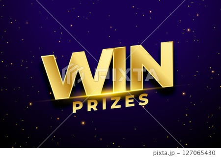 celebration and surprise gift for a winner on win prize banner celebration and surprise gift for a winner on win prize banner 127065430