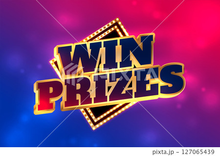 3d style win prizes and bonus celebration banner design 3d style win prizes and bonus celebration banner design 127065439