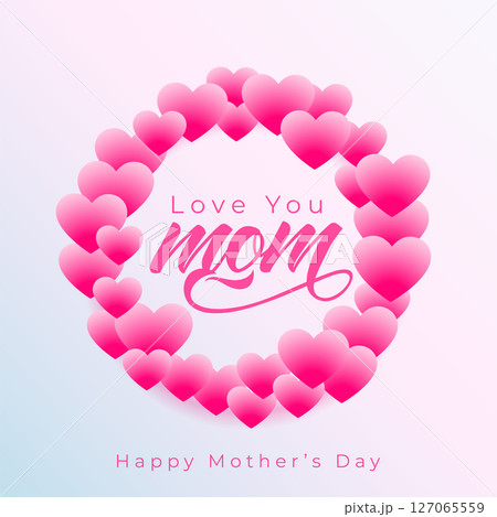 beautiful mothers day wishes background with love you mom message 127065559