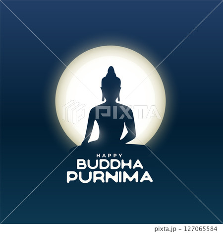 happy buddha purnima event background in indian style 127065584