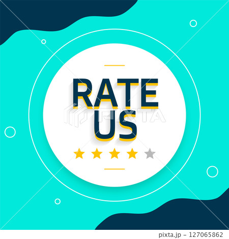modern style rate us background with top score rating design 127065862