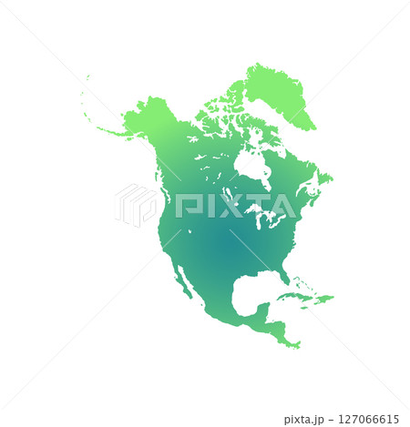 Map of North America, sign silhouette. World Map Globe. Vector Illustration isolated on transparent background. American continent Map of North America, sign silhouette. World Map Globe. Vector Illustration isolated on transparent background. American continent 127066615
