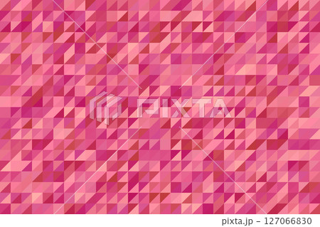 Polygonal pink mosaic background. Abstract low poly vector illustration. Triangular pattern, copy space. Template geometric business design with triangle for poster, banner, card, flyer Polygonal pink mosaic background. Abstract low poly vector illustration. Triangular pattern, copy space. Template geometric business design with triangle for poster, banner, card, flyer 127066830