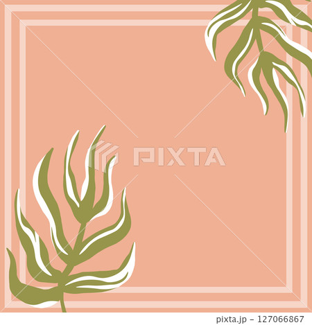 Print for kerchief, bandana, scarf, handkerchief, shawl, neck scarf. Squared pattern with ornament for fabric, textile, silk products. Paisley vector with abstract flowers. Floral folk tracery Print for kerchief, bandana, scarf, handkerchief, shawl, neck scarf. Squared pattern with ornament for fabric, textile, silk products. Paisley vector with abstract flowers. Floral folk tracery 127066867