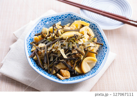 わらびとハチクの煮物 127067111