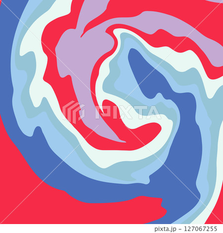 Fluid art. Modern artwork background. Mixture of acrylic paints. Abstract liquid painting marble texture, colorful gradient waves. Vector design for banner, flyer, business card, cover, invitation 127067255