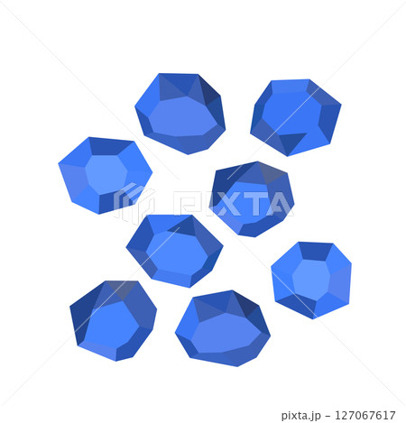 Cartoon stones. Rock stone isometric set. Blue boulders, natural building block shapes, wall stones. 3d flat isolated illustration. Vector collection Cartoon stones. Rock stone isometric set. Blue boulders, natural building block shapes, wall stones. 3d flat isolated illustration. Vector collection 127067617