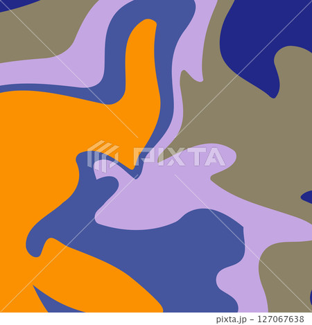 Fluid art. Modern artwork background. Mixture of acrylic paints. Abstract liquid painting marble texture, colorful gradient waves. Vector design for banner, flyer, business card, cover, invitation 127067638