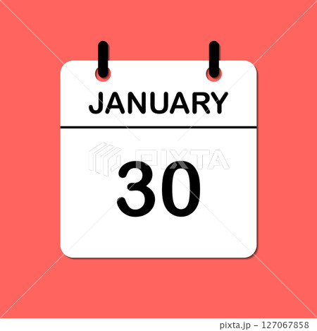 January 30. Daily Calendar icon for design. Simple design for business brochure, flyer, print media, advertisement. Easily editable January 30. Daily Calendar icon for design. Simple design for business brochure, flyer, print media, advertisement. Easily editable 127067858