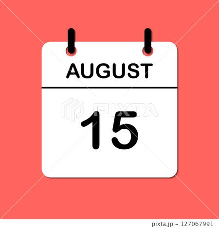 August 15. Daily Calendar icon for design. Simple design for business brochure, flyer, print media, advertisement. Easily editable August 15. Daily Calendar icon for design. Simple design for business brochure, flyer, print media, advertisement. Easily editable 127067991