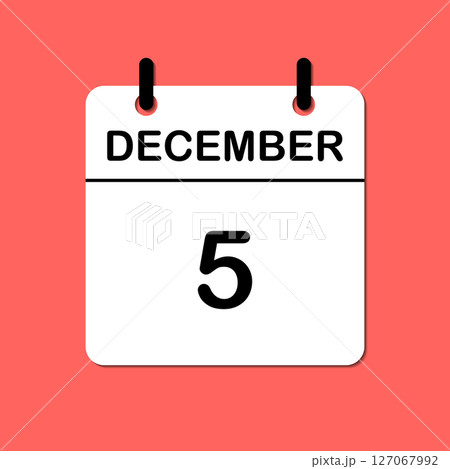 December 5. Daily Calendar icon for design. Simple design for business brochure, flyer, print media, advertisement. Easily editable December 5. Daily Calendar icon for design. Simple design for business brochure, flyer, print media, advertisement. Easily editable 127067992