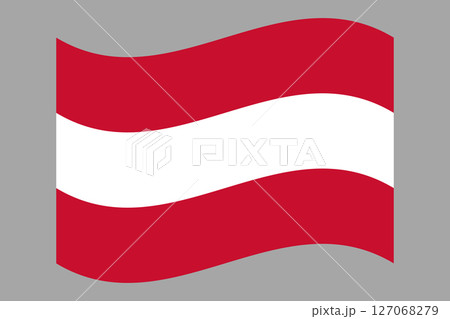 Flag of Austria. Austrian national symbol in official colors. Template icon. Abstract vector background 127068279
