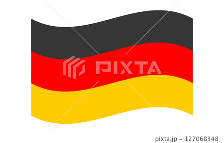 Flag of Germany. German national symbol in official colors. Template icon. Abstract vector background 127068348