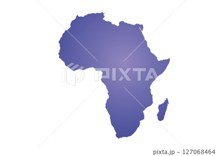 Map of Africa, sign silhouette. World Map Globe. Vector Illustration isolated on transparen background. African continent 127068464