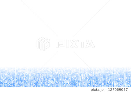 Polygonal blue mosaic background. Abstract low poly vector illustration. Triangular pattern, copy space. Template geometric business design with triangle for poster, banner, card, flyer 127069057