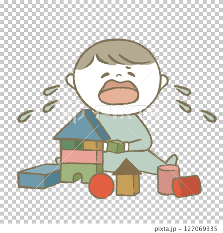 玩積木的孩子,淺藍色 玩積木的孩子,淺藍色 127069335