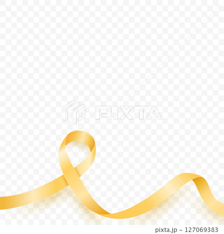 Yellow Ribbon Awareness Symbol. Vector Yellow Ribbon for Childhood Cancer, Bladder Cancer, Appendix Cancer, Suicide Prevention. Isolated Yellow Ribbon for Health Support, Charity, Awareness Campaigns Yellow Ribbon Awareness Symbol. Vector Yellow Ribbon for Childhood Cancer, Bladder Cancer, Appendix Cancer, Suicide Prevention. Isolated Yellow Ribbon for Health Support, Charity, Awareness Campaigns 127069383