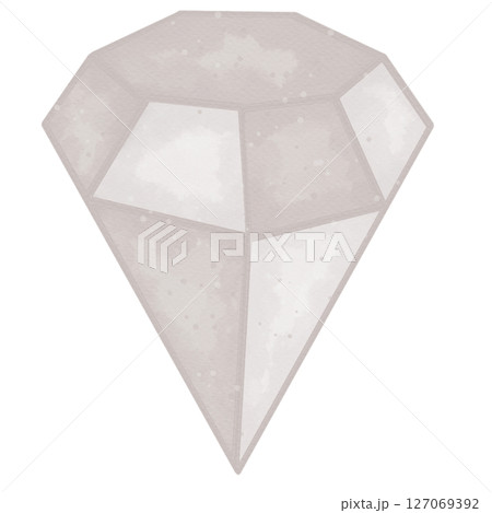 green gem stone isolated on white background 127069392