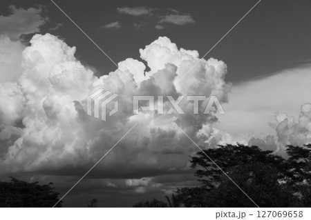 サンパウロ州の夏の入道雲　ブラジル 127069658