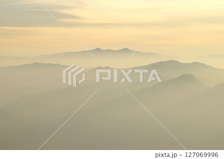 misty mountain hills in the morning misty mountain hills in the morning 127069996