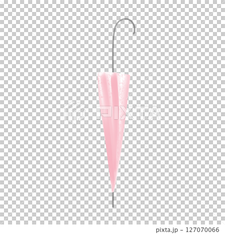 手描きの傘 - 繊細でふんわりとした柔らかな色合い - 鴇色（日本の伝統色） 127070066