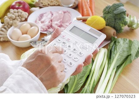 食材と電卓で考える健康的な節約生活 食材と電卓で考える健康的な節約生活 127070323