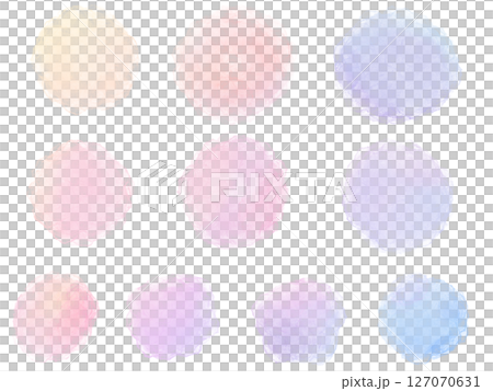 Transparent, colorful circles: frame material set Transparent, colorful circles: frame material set 127070631