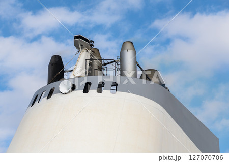 【東京九州フェリーはまゆう新門司行のファンネル】 127070706