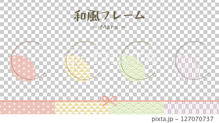 A simple, minimalist Japanese circular frame. A simple, minimalist Japanese circular frame. 127070737