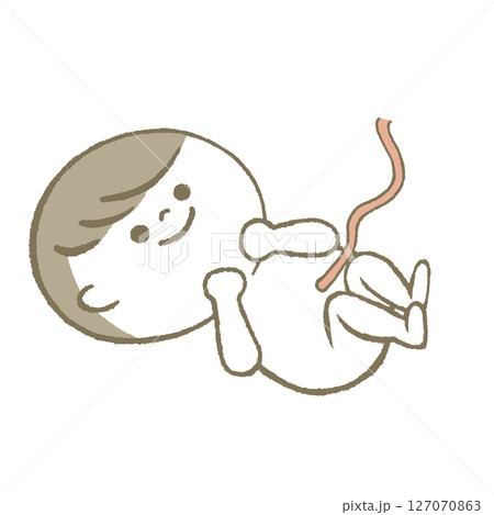 ママのお腹の中にいる赤ちゃん ご機嫌 ママのお腹の中にいる赤ちゃん ご機嫌 127070863