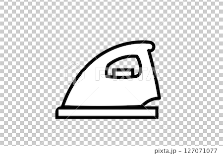 Iron icon black and white 127071077