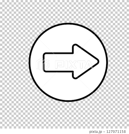 White arrow icon in a circle White arrow icon in a circle 127071158