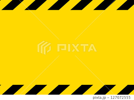 危険・禁止テープ　シマシマ背景 127072555