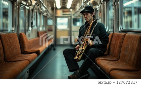 楽器を持つ男性 楽器を持つ男性 127072817