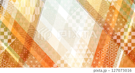 オレンジ 和柄 秋 背景 オレンジ 和柄 秋 背景 127073016