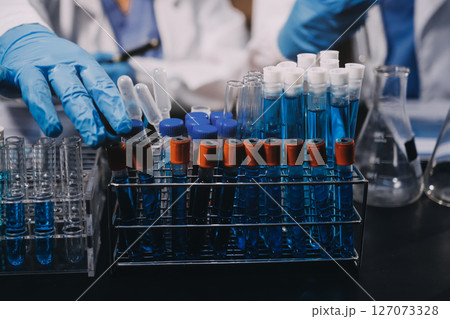 scientist working at the laboratory scientist working at the laboratory 127073328