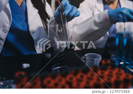 scientist working at the laboratory scientist working at the laboratory 127073368