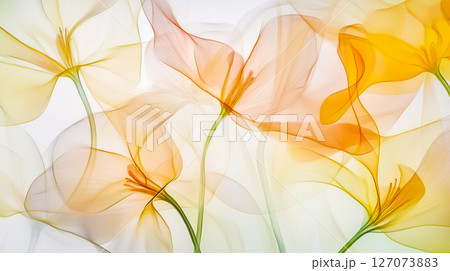 柔らかく舞う抽象的な花のアート背景(AI生成画像) 柔らかく舞う抽象的な花のアート背景(AI生成画像) 127073883