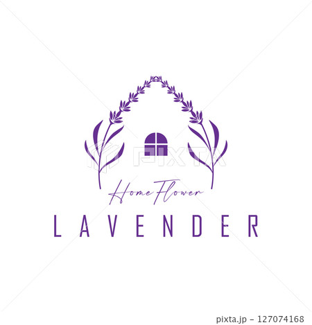 lavender flower design, lavender logo concept, aromatherapy plant for health and perfume, with modern simplicity as a symbol of a business product brand, also a poster or brand illustration template lavender flower design, lavender logo concept, aromatherapy plant for health and perfume, with modern simplicity as a symbol of a business product brand, also a poster or brand illustration template 127074168