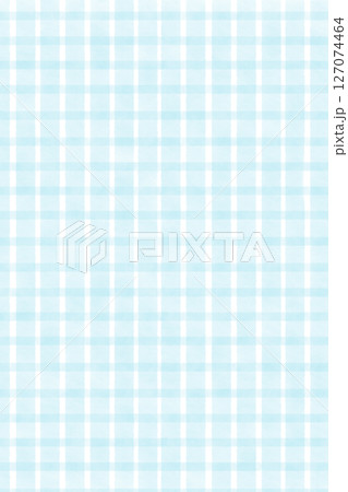 チェック柄パターン背景イラスト 水彩風 さわやか水色ブルー素材 シンプル壁紙 チェック柄パターン背景イラスト 水彩風 さわやか水色ブルー素材 シンプル壁紙 127074464