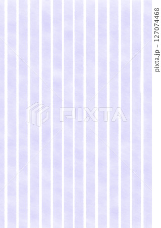 ストライプ縦パターン背景イラスト　水彩調のしま模様　薄紫色の壁紙テクスチャ―　シンプル 127074468