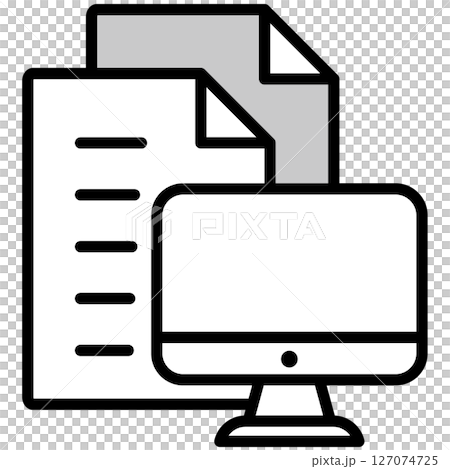 插圖圖示素材：文件文件 127074725