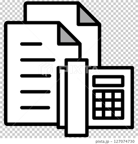 Illustration icon material: Document file Illustration icon material: Document file 127074730